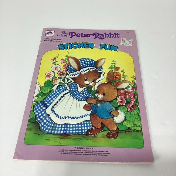 Peter Rabbit Sticker Fun Golden Book 1981 - Picture 2 of 10